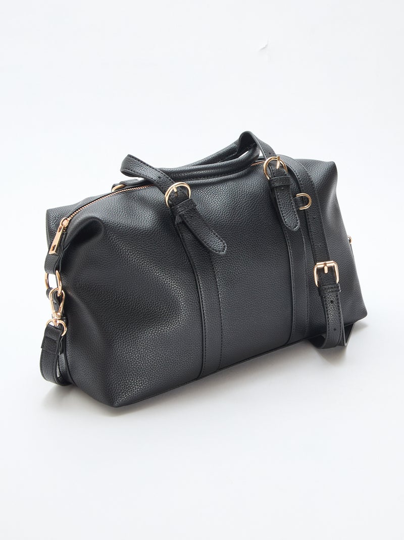 Bolso de media luna liso Negro - Kiabi