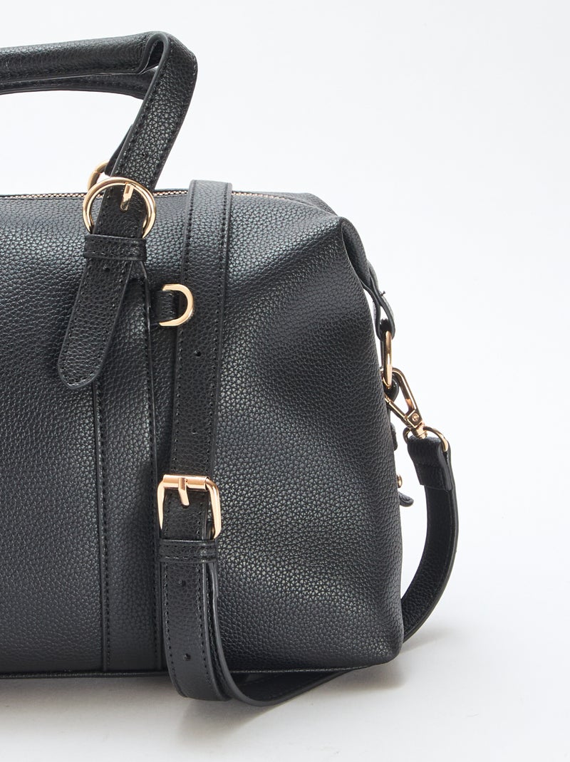 Bolso de media luna liso Negro - Kiabi