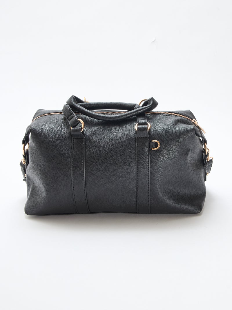Bolso de media luna liso Negro - Kiabi