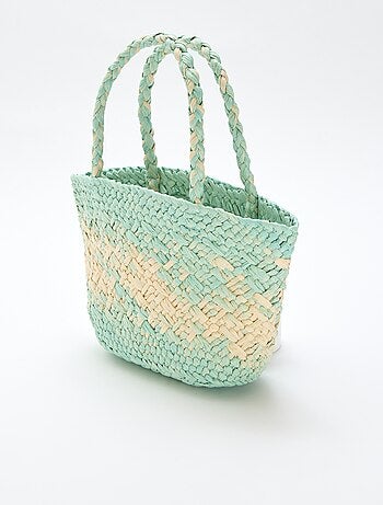 Bolso de papel trenzado