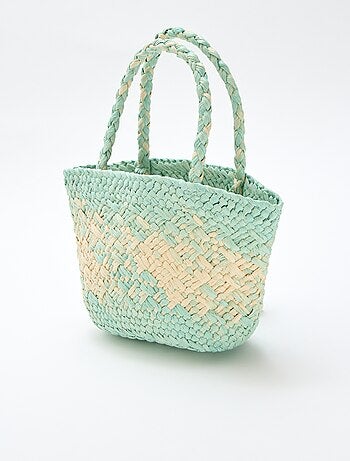 Bolso de papel trenzado