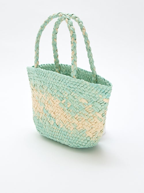 Bolso de papel trenzado - Kiabi