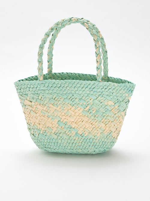 Bolso de papel trenzado - Kiabi