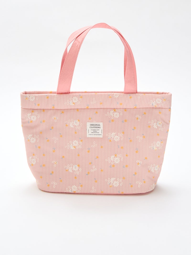 Bolso de tela acolchado Rosa - Kiabi