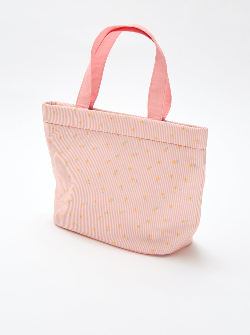 Bolso de tela acolchado Rosa - Kiabi