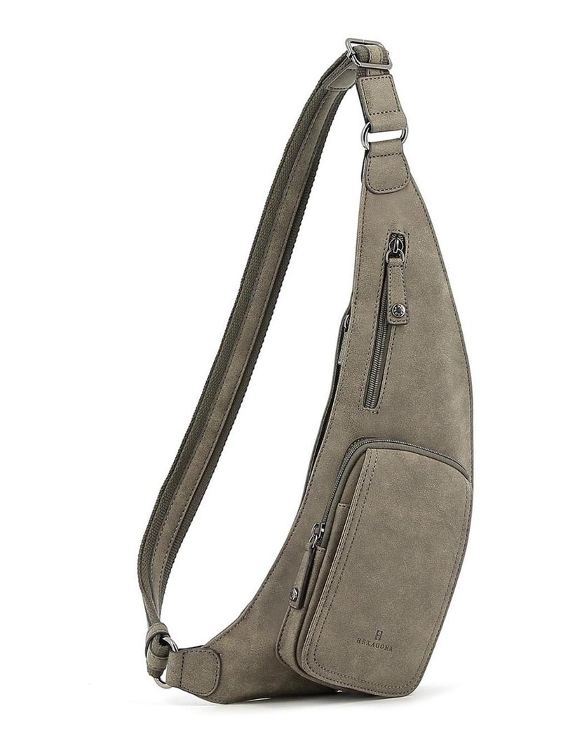 Bolso de un solo tirante différence hexagona Taupe - Kiabi