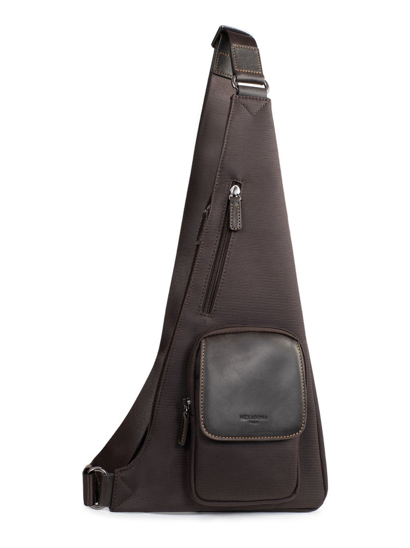 Bolso de un solo tirante travel hexagona Marrón - Kiabi