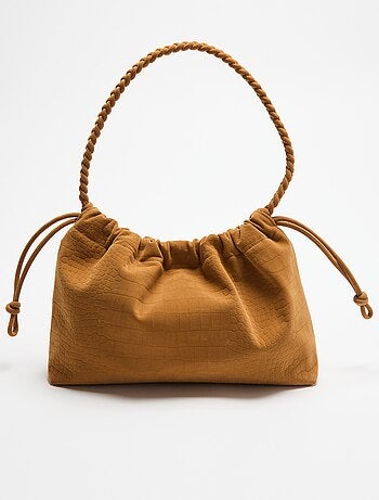 Bolso estilo saco de antelina