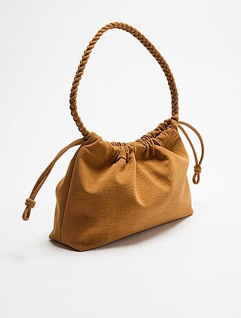 Bolso estilo saco de antelina