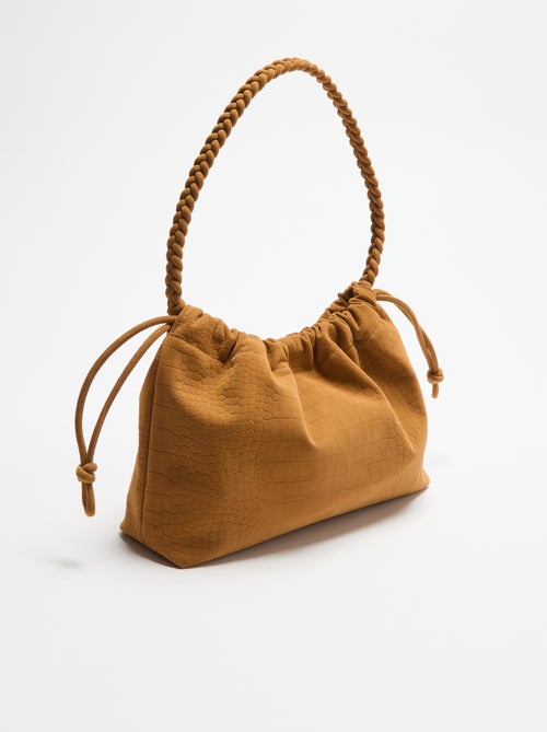 Bolso estilo saco de antelina - Kiabi