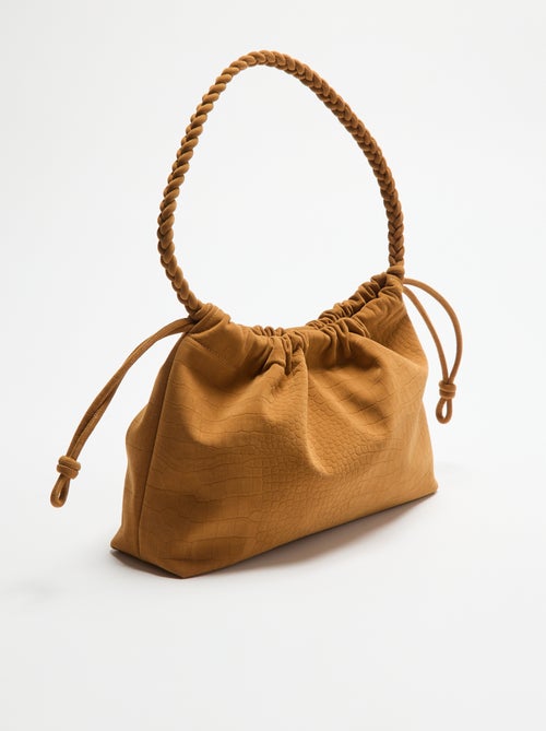 Bolso estilo saco de antelina - Kiabi