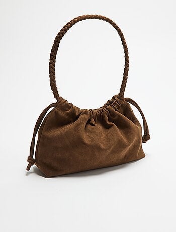 Bolso estilo saco de antelina