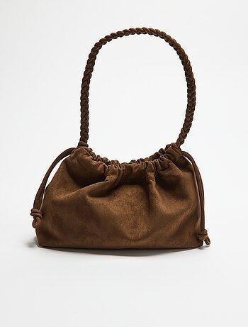 Bolso estilo saco de antelina
