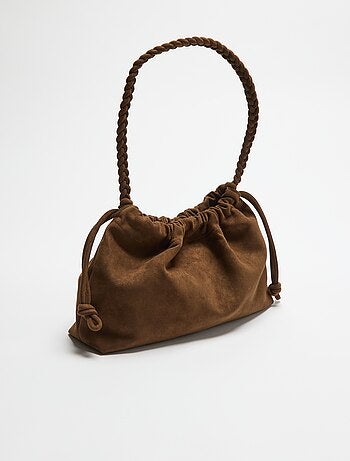 Bolso estilo saco de antelina