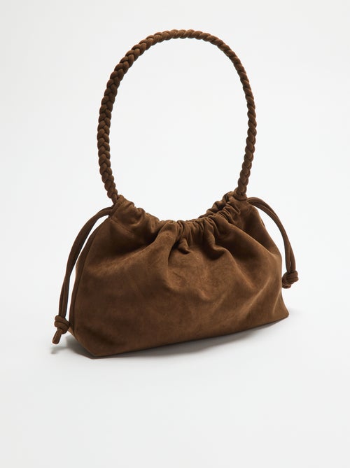 Bolso estilo saco de antelina - Kiabi