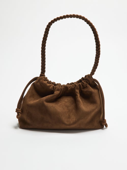 Bolso estilo saco de antelina - Kiabi