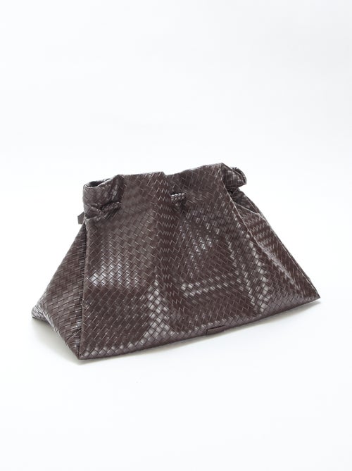 Bolso grande de imitación con efecto trenzado - Kiabi