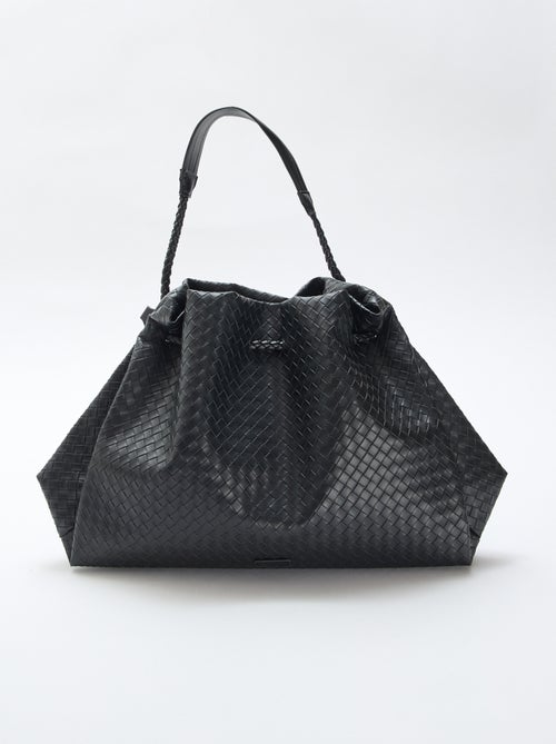 Bolso grande de imitación con efecto trenzado - Kiabi