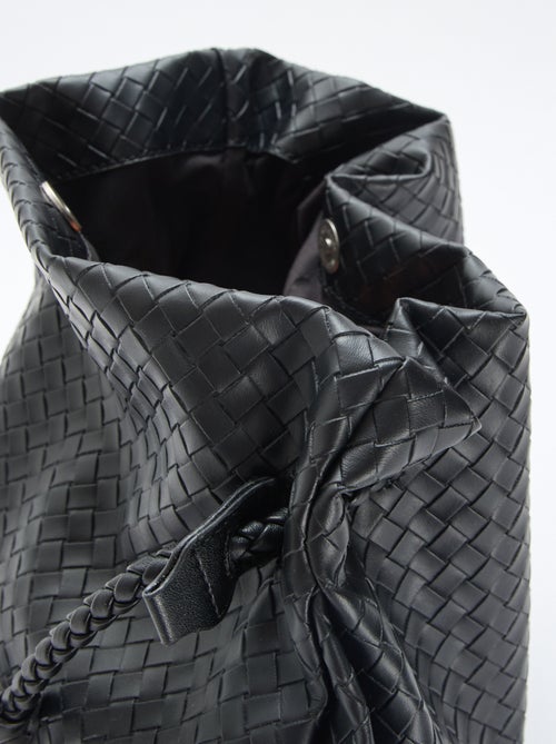 Bolso grande de imitación con efecto trenzado - Kiabi