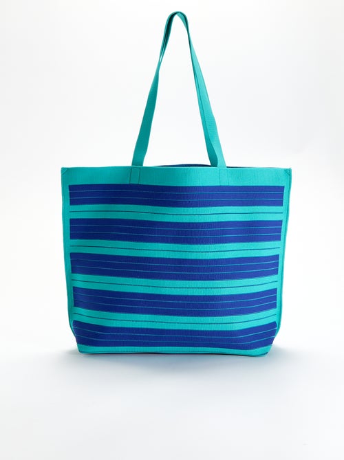 Bolso grande estilo cabás a rayas - Kiabi Bolso grande estilo cabás a rayas - Kiabi