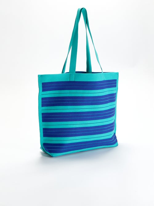 Bolso grande estilo cabás a rayas - Kiabi Bolso grande estilo cabás a rayas - Kiabi