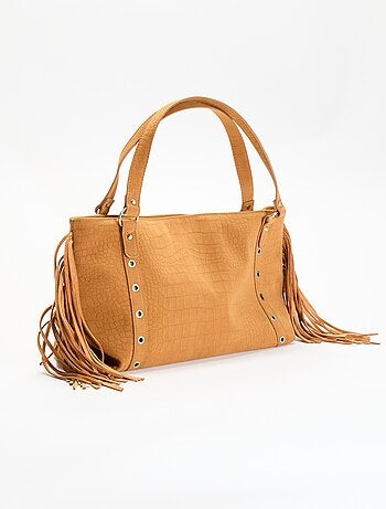 Bolso hobo con flecos