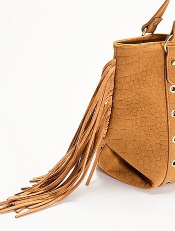Bolso hobo con flecos