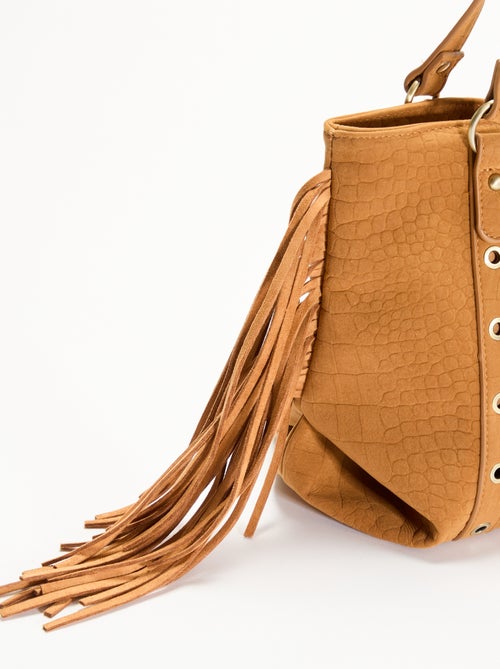 Bolso hobo con flecos - Kiabi