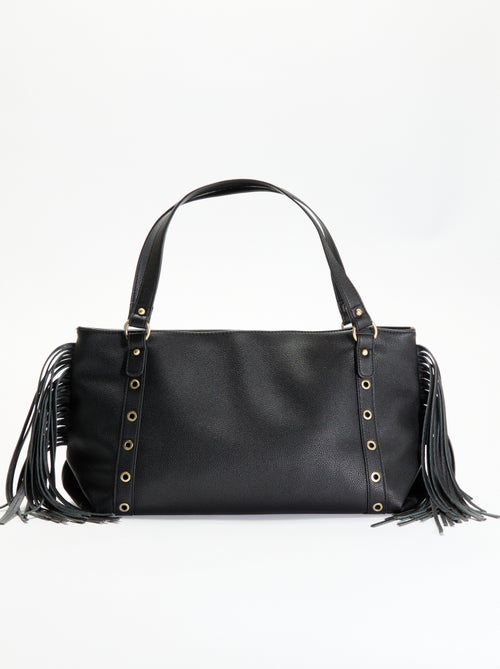 Bolso hobo con flecos de imitación - Kiabi
