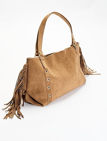 Bolso hobo con flecos
