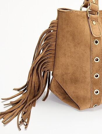 Bolso hobo con flecos