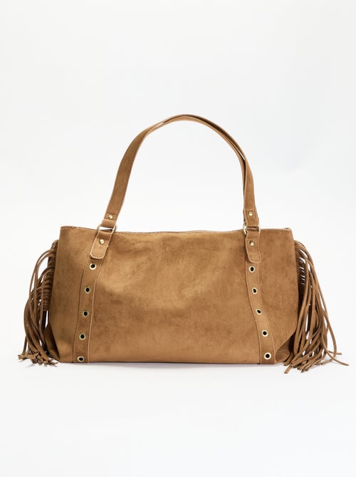 Bolso hobo con flecos - Kiabi
