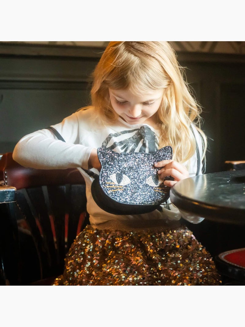 Bolso infantil gato negro con purpurina | Great Pretenders Negro - Kiabi