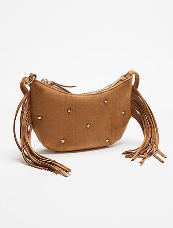 Bolso mini con flecos