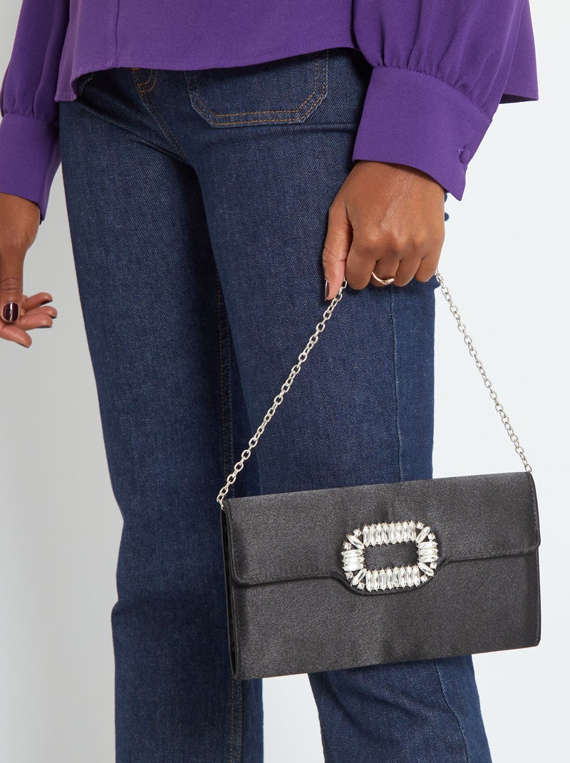 Bolso pequeño con solapa NEGRO - Kiabi