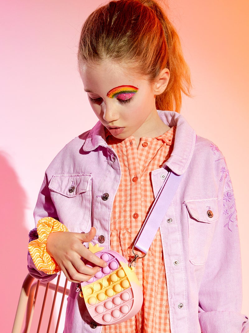 Bolso pop it de 'piña' con bandolera multicolor - Kiabi