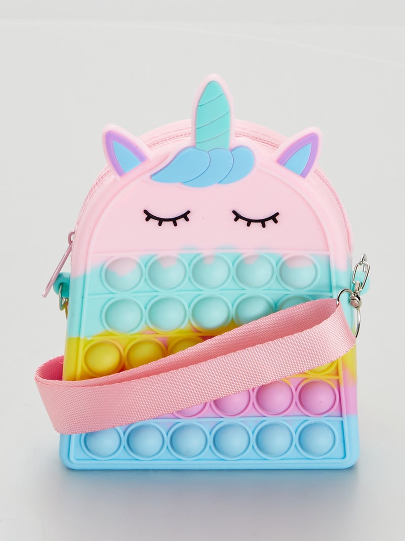 Bolso pop it de 'unicornio' con bandolera multicolor - Kiabi