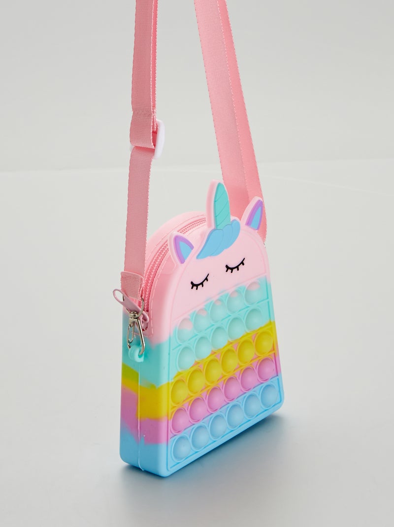 Bolso pop it de 'unicornio' con bandolera multicolor - Kiabi