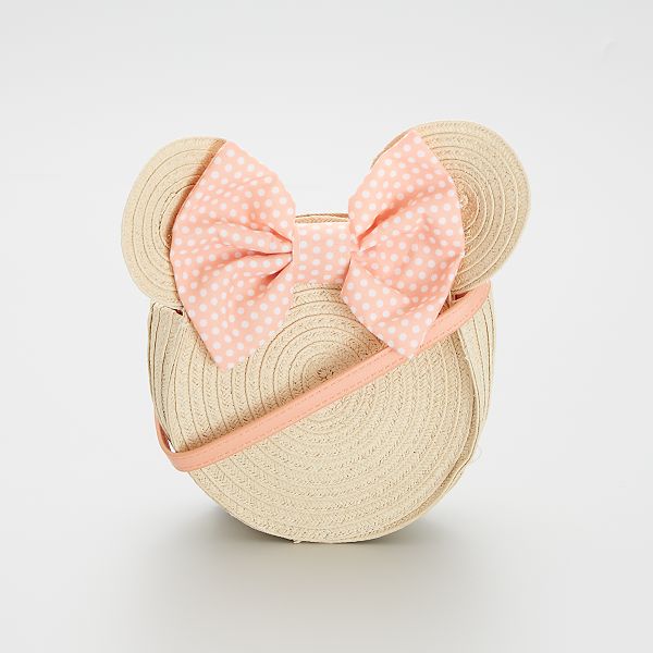 Bolso redondo 'Disney' de rafia con lazo de fantasía null - BEIGE - Kiabi -  10,00€