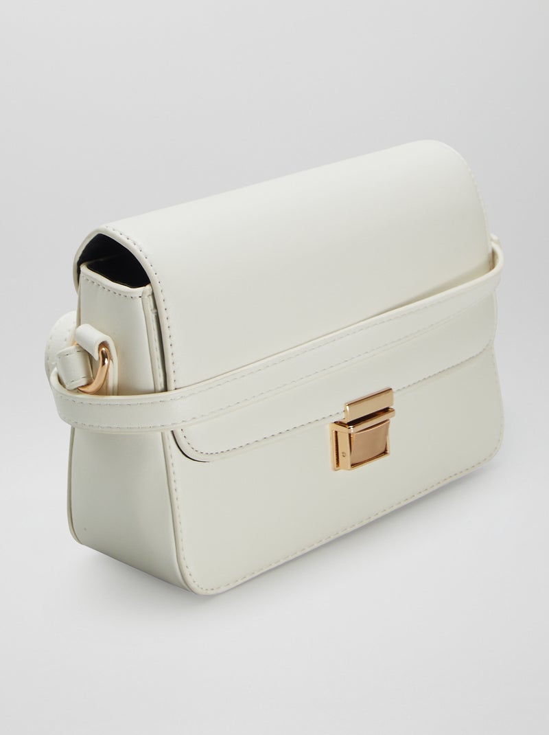 Bolso rígido con bandolera BLANCO - Kiabi