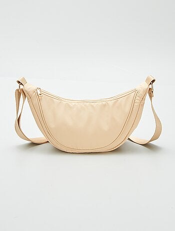 Bolso semicircular de nailon