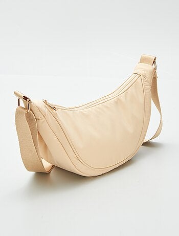 Bolso semicircular de nailon