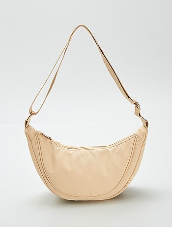 Bolso semicircular de nailon