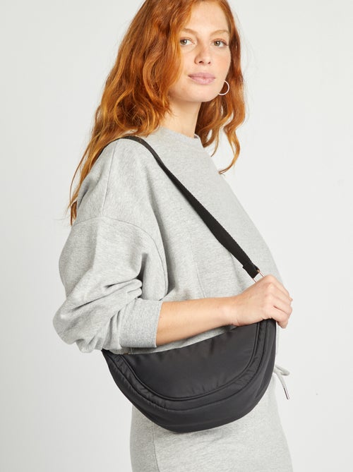 Bolso semicircular de nailon - Kiabi