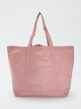 Bolso shopper de playa extragrande de algodón