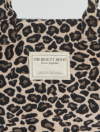 Bolso shopper estampado "leopardo