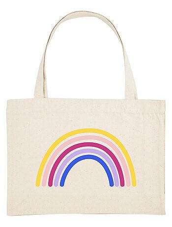 Bolso shopper grande de algodón ARC EN CIEL