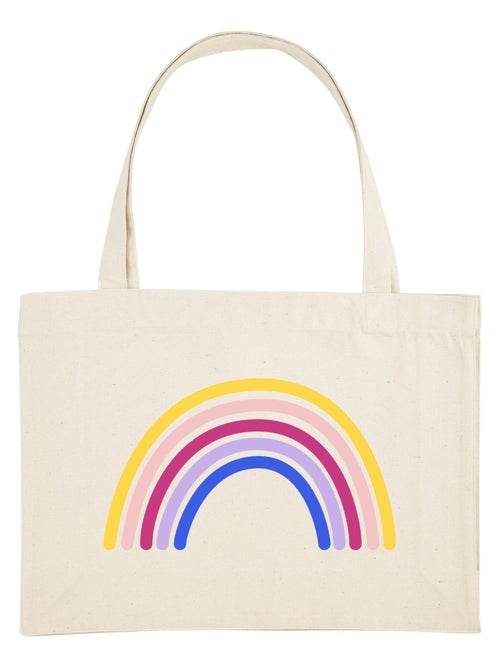 Bolso shopper grande de algodón ARC EN CIEL - Kiabi Bolso shopper grande de algodón ARC EN CIEL - Kiabi