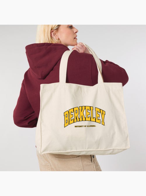 Bolso shopper grande de algodón BERKELEY UNIVERSITY YELLOW - Kiabi Bolso shopper grande de algodón BERKELEY UNIVERSITY YELLOW - Kiabi