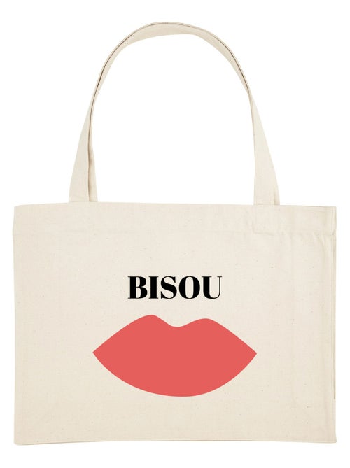 Bolso shopper grande de algodón BISOU - Kiabi Bolso shopper grande de algodón BISOU - Kiabi